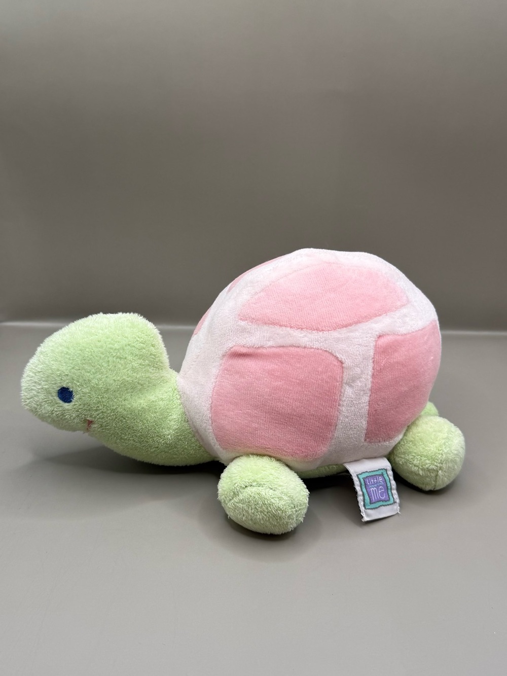 Vintage Little Me Pastel Baby Turtle Plush Stuffed Animal